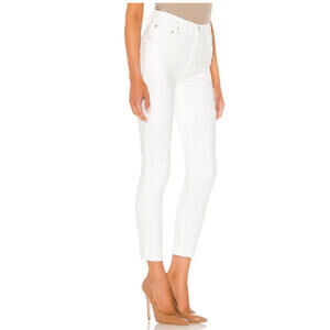 AGOLDE Nico High Rise Slim Jeans Radiate White Ankle size 23 NWOT $158